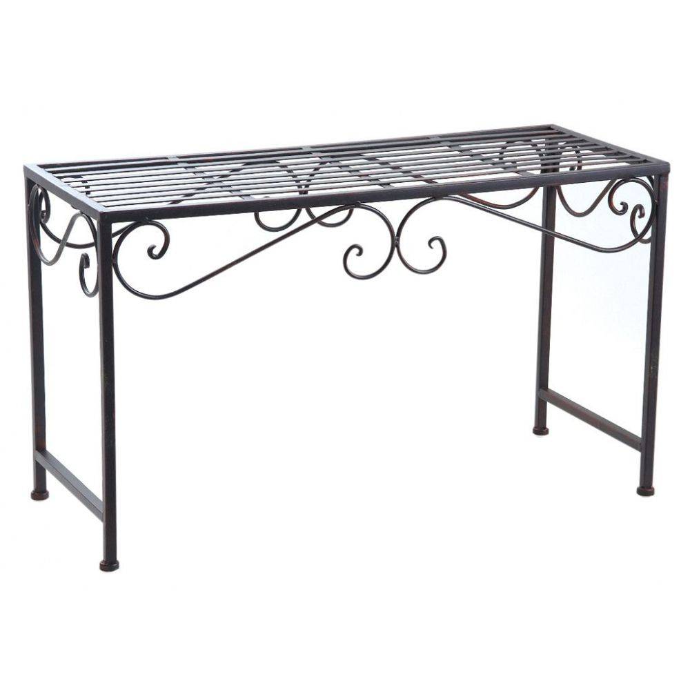 Aubry Gaspard - Sellettes porte-plantes en métal vieilli (Lot de 2) - Image 3