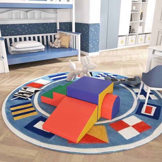 Module motricité bébé 4PCS parcours motricité bébé en mousse EPE pour enfants d'âge préscolaire, multicolore - Image 4