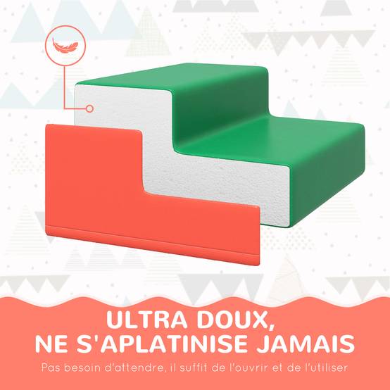 Module motricité bébé 4PCS parcours motricité bébé en mousse EPE pour enfants d'âge préscolaire, multicolore - Image 7
