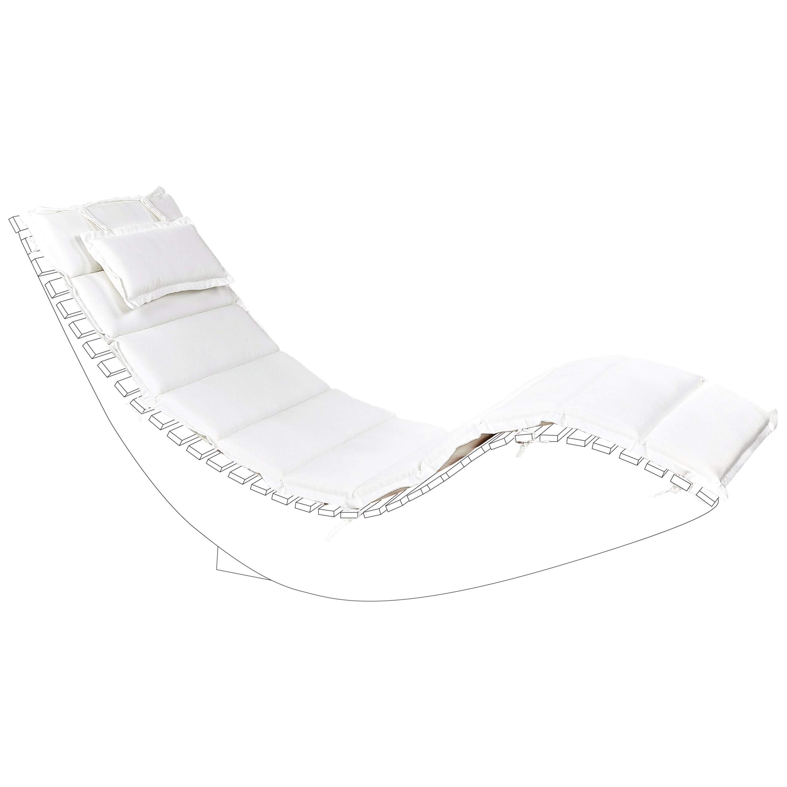 Beliani - Coussin d'assise pour chaise longue - Image 1