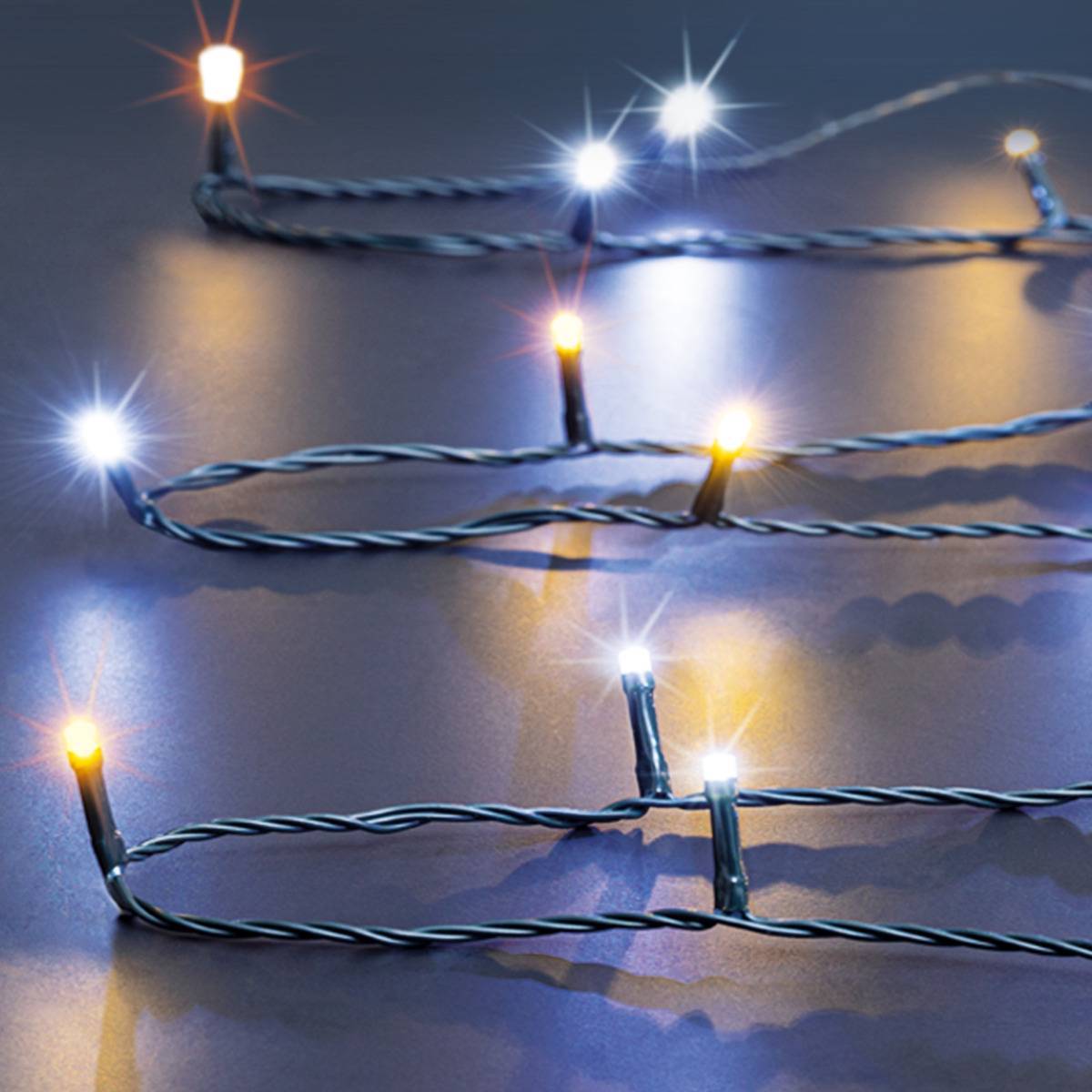 Fééric Lights & Christmas - Guirlande extérieur 100 LED à capteur solaire 10m FEERIC LIGHTS & CHRISTMAS - Image 1