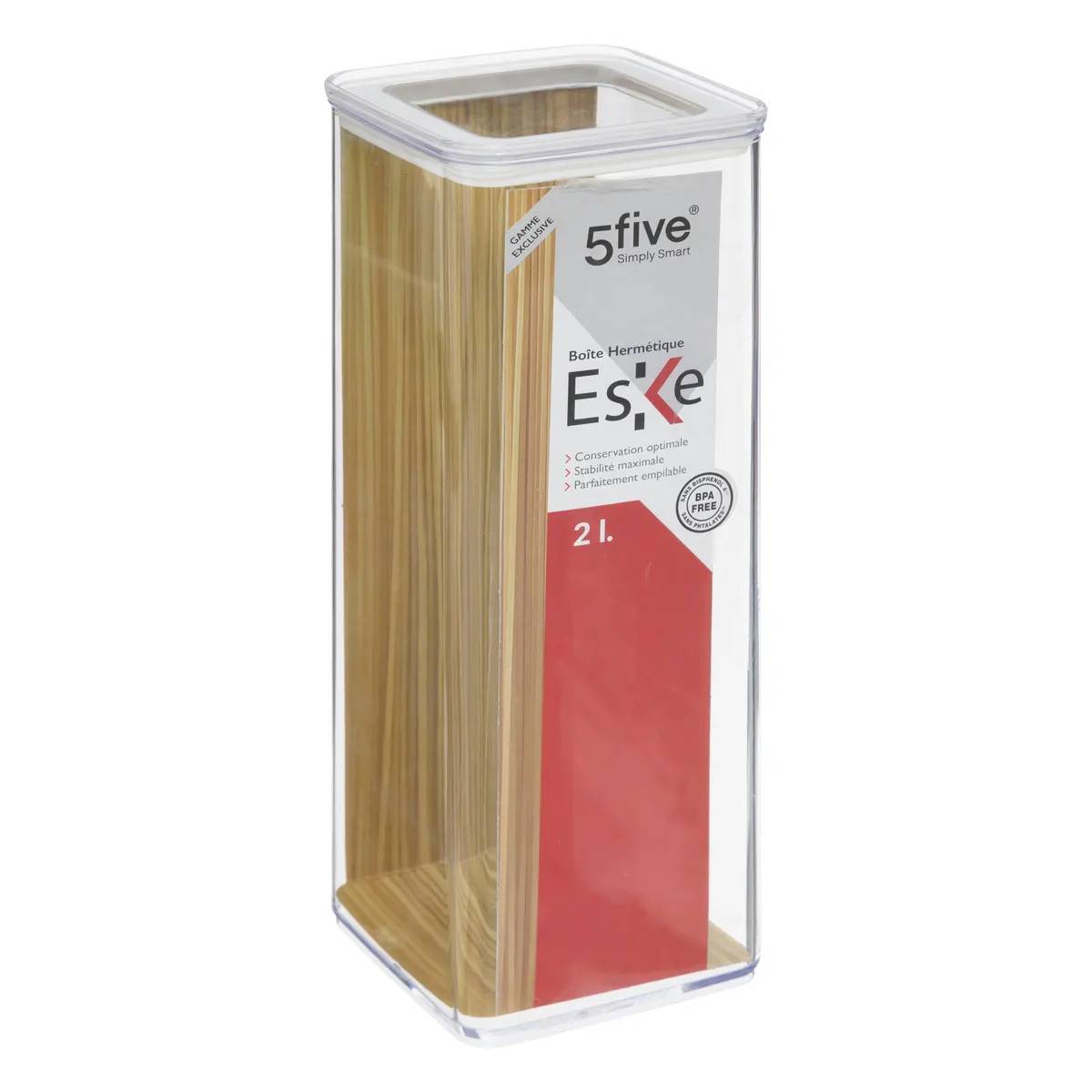 Boîte de Conservation Carrée "Eske" 2L Blanc - Image 3