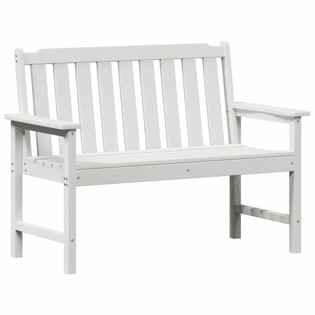 Maison Chic - Banc de jardin - Banquette avec coussin Blanc 120 x 59 x 88cm Plastique - Image 1