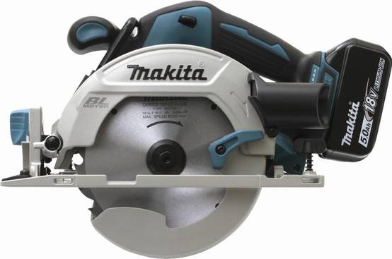 Scie circulaire 18 V Li-Ion 5 Ah Ø 165 mm MAKITA - 2 batteries, chargeur, coffret - DHS680RTJ - Image 1