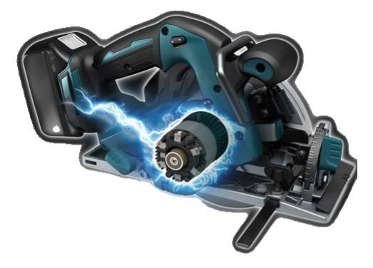 Scie circulaire 18 V Li-Ion 5 Ah Ø 165 mm MAKITA - 2 batteries, chargeur, coffret - DHS680RTJ - Image 2