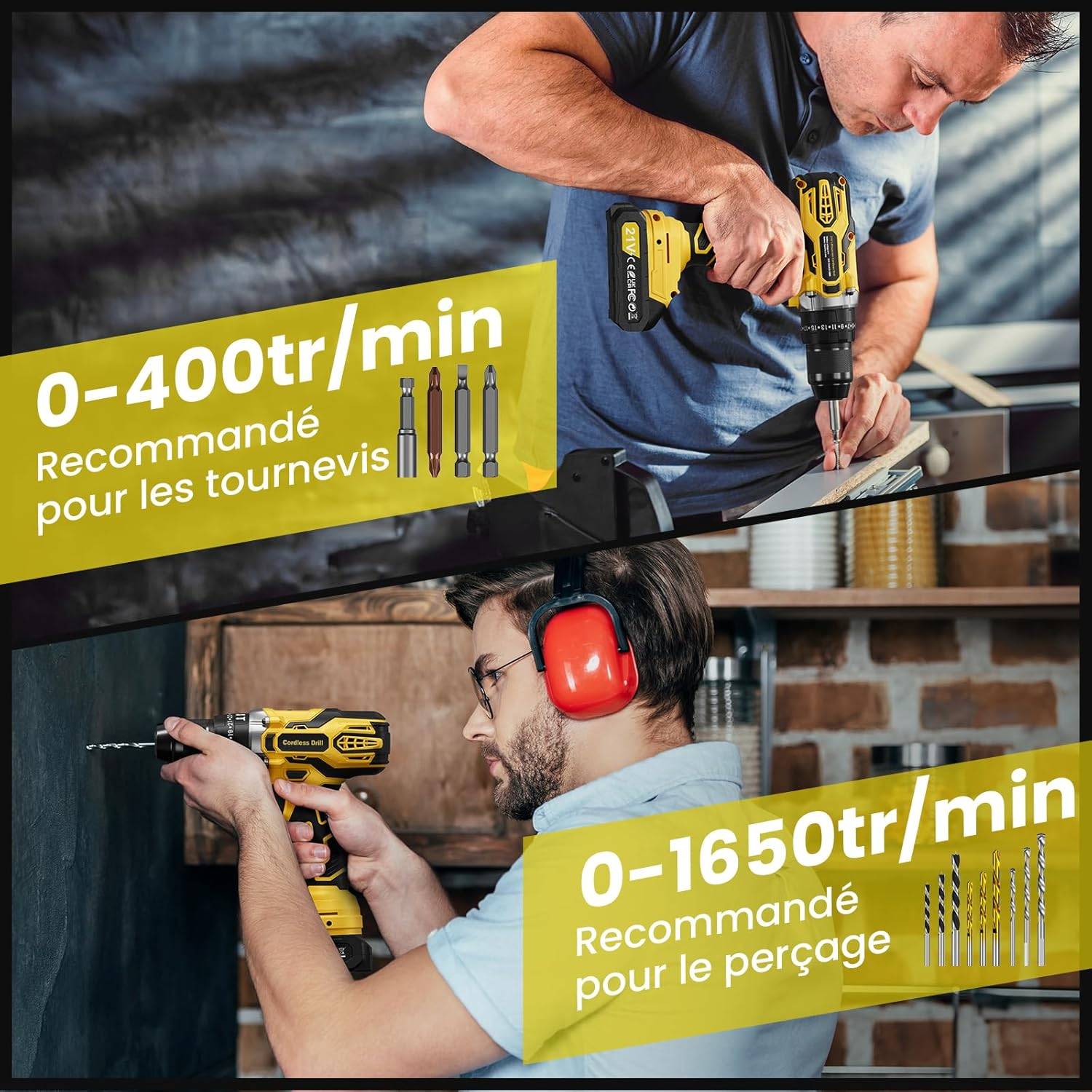 Perceuse-visseuse sans fil 12 V  FAHEFANA - Image 3
