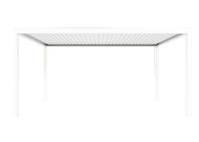 Pergola Bioclimatique Aluminium Autoportante Blanc 5x3 Manuelle S ORIAL France - Image 9