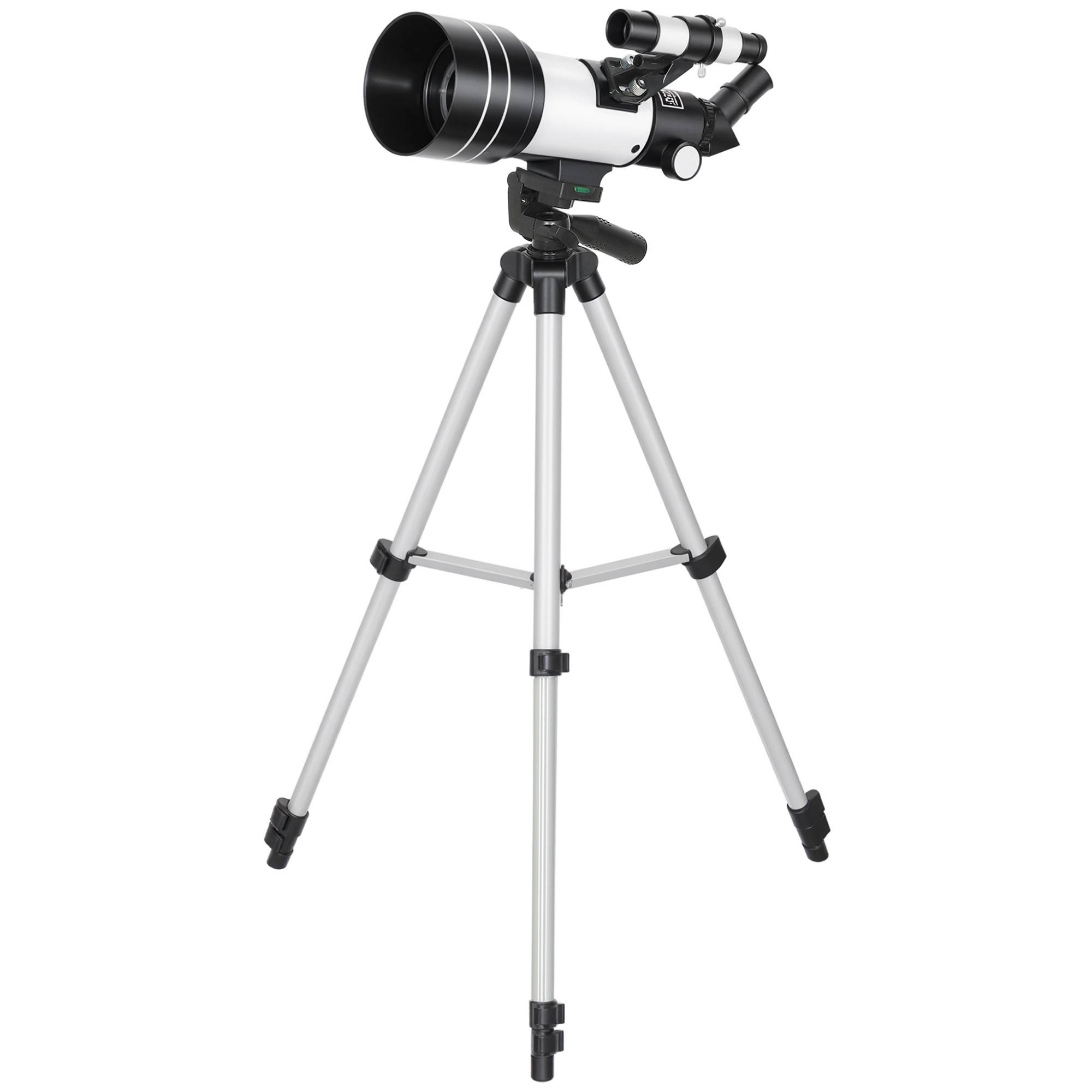 Télescope Astronomique 70 mm, Télescope Réfracteur 100X/50X/30X avec 3 Oculaires, Monture AZ 300 mm, 76x76x133cm, Blanc - Image 2