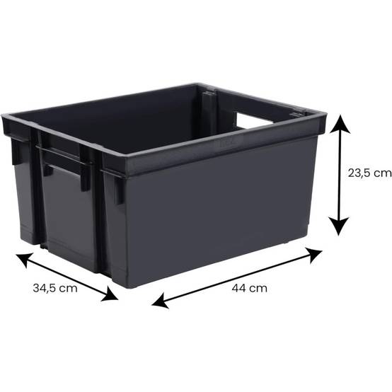 Eda - Bac De Rangement 30l Eda Gris Organisation Robuste Polyvalente - Eda - Image 3