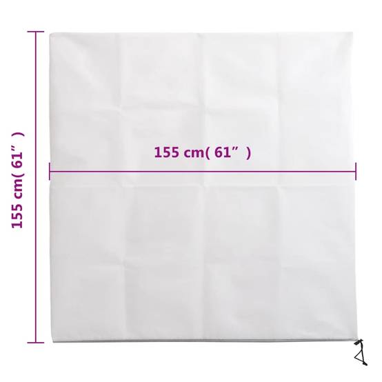 PANGIVO - Housses de protection pour plantes polypropylène blanc 155 x 155 cm, poids:0.87kg - PANGIVO - Image 10