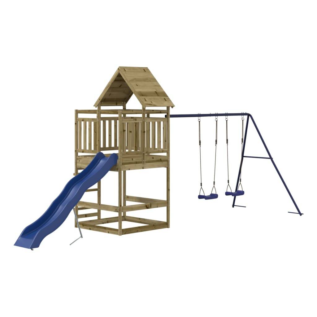 Helloshop26 - Aire de jeux d'extérieur 553 x 206 x 264 cm bois de pin imprégné - Image 1