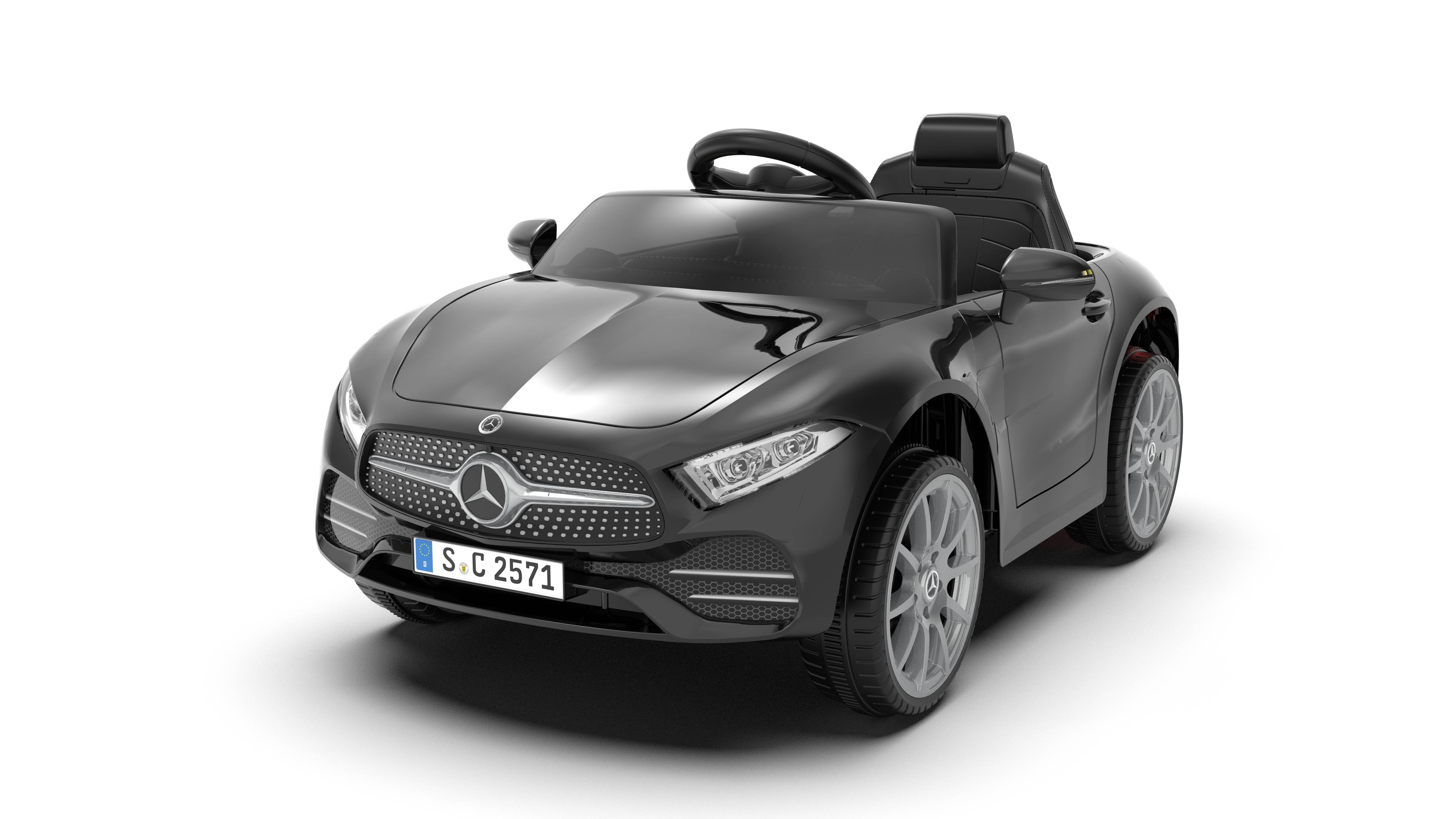Voiture électrique pour enfants Mercedes-Benz CLS 350 (noire) - Vitesse : 2,5-4,5 km/h, lumières LED et musique - Image 1