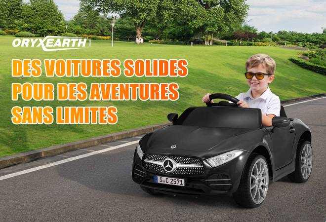 Voiture électrique pour enfants Mercedes-Benz CLS 350 (noire) - Vitesse : 2,5-4,5 km/h, lumières LED et musique - Image 2