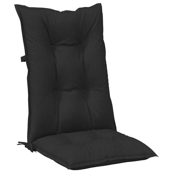PANGIVO - Coussins de chaise dossier haut polyester mélange noir 120 x 50 x 7 cm - PANGIVO - Image 6