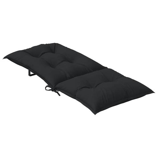 PANGIVO - Coussins de chaise dossier haut polyester mélange noir 120 x 50 x 7 cm - PANGIVO - Image 5