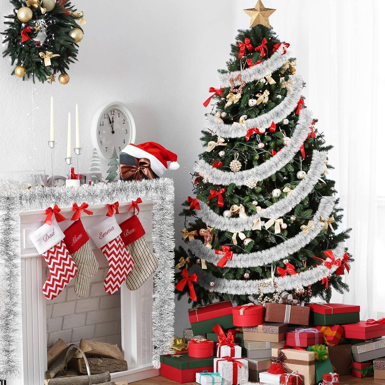 Guirlande Artificielle de Noël 5m avec Feuilles et Baies en Plastique ABS de Haute Qualité - Imitation Réaliste - Image 4