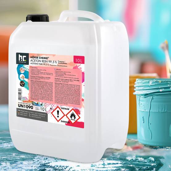 Acétone pur 99,5% Höfer Chemie® en bidon de 10 L x 3 - Image 5