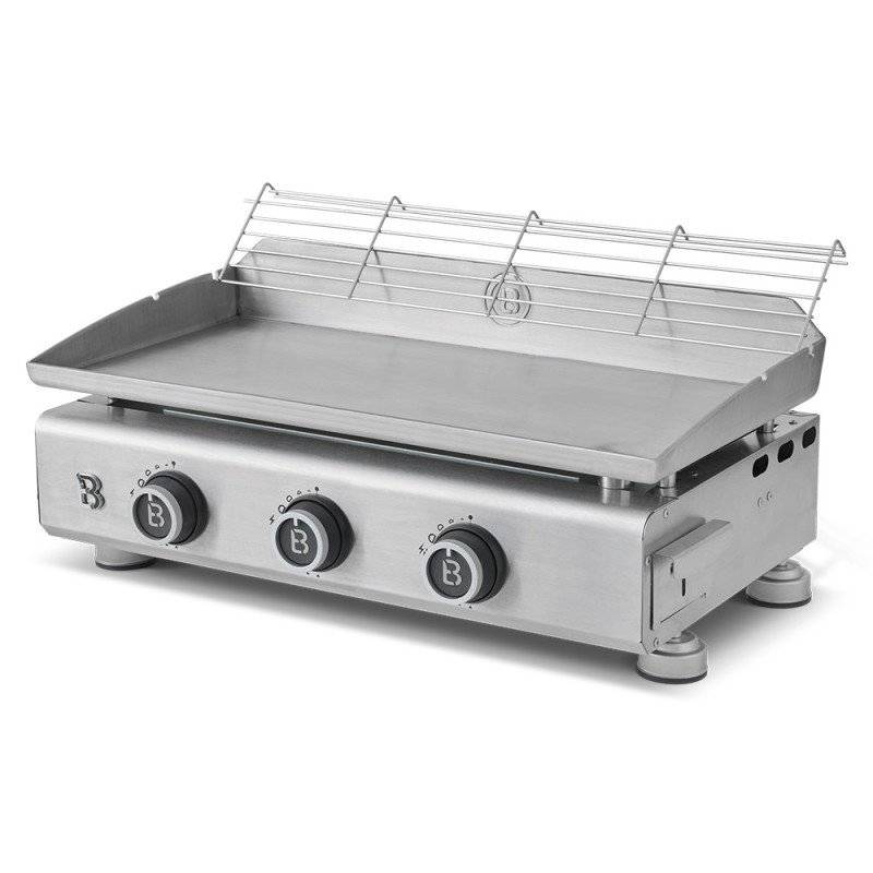 Plancha gaz Silvia EVO Inox 3 feux - BRASERO BY FAVEX - 7,95 kW – Plaque inox – Surface 67 x 34 cm – LONGTIME® - Image 8