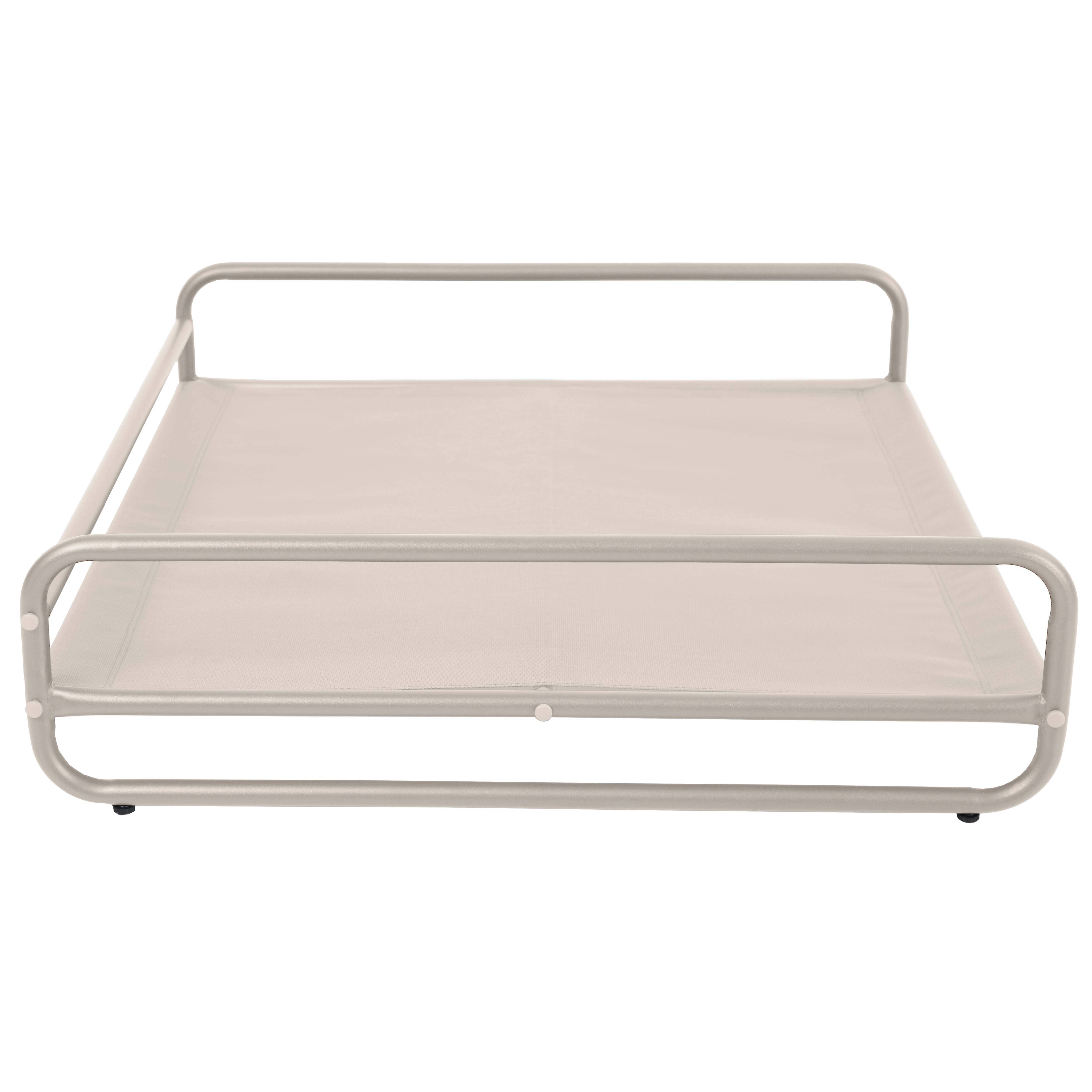 Oviala - Structure pour fauteuil et pouf de salon de jardin modulable beige Mixi - Oviala