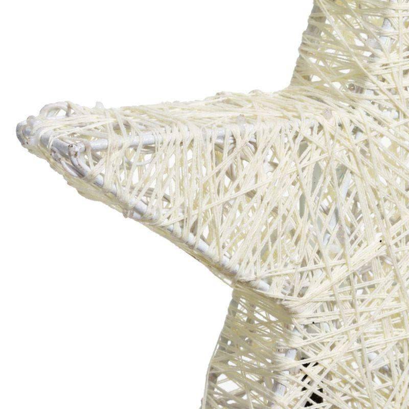 Lotti - Etoile lumineuse à planter à suspendre ou à poser 55CM 120 LED ambré fixe Fil tressé crème 31V Lotti - Image 10