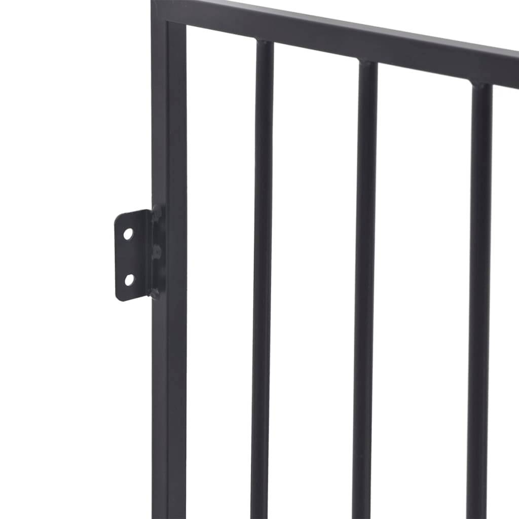 Barrière de sécurité cheminée pour animaux Acier robuste avec portillon accès facile 76 cm Noir - ComfortXL Outdoor Living - Image 4
