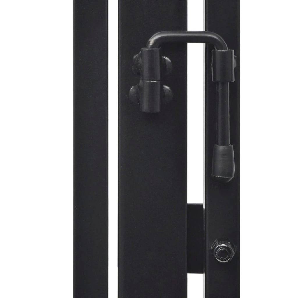 Barrière de sécurité cheminée pour animaux Acier robuste avec portillon accès facile 76 cm Noir - ComfortXL Outdoor Living - Image 6