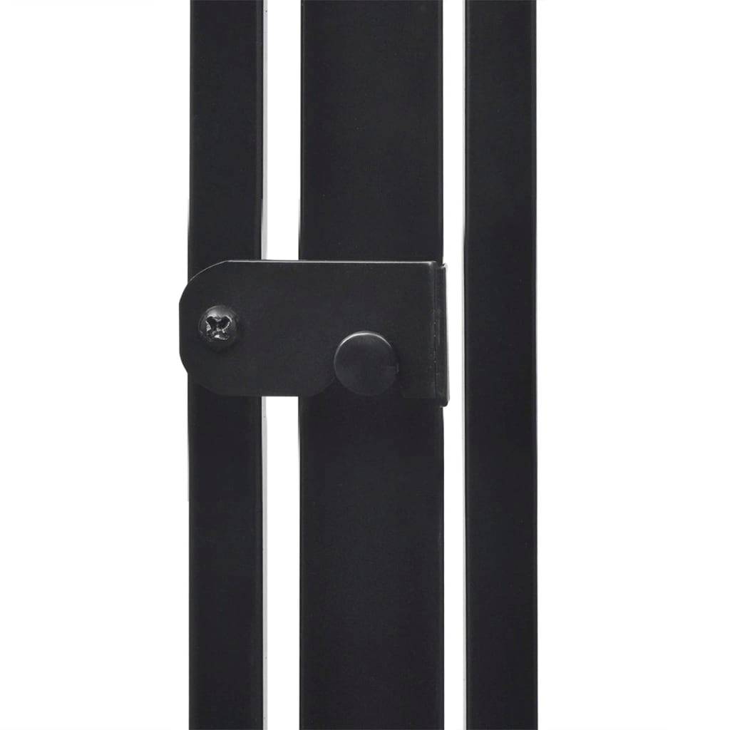 Barrière de sécurité cheminée pour animaux Acier robuste avec portillon accès facile 76 cm Noir - ComfortXL Outdoor Living - Image 5