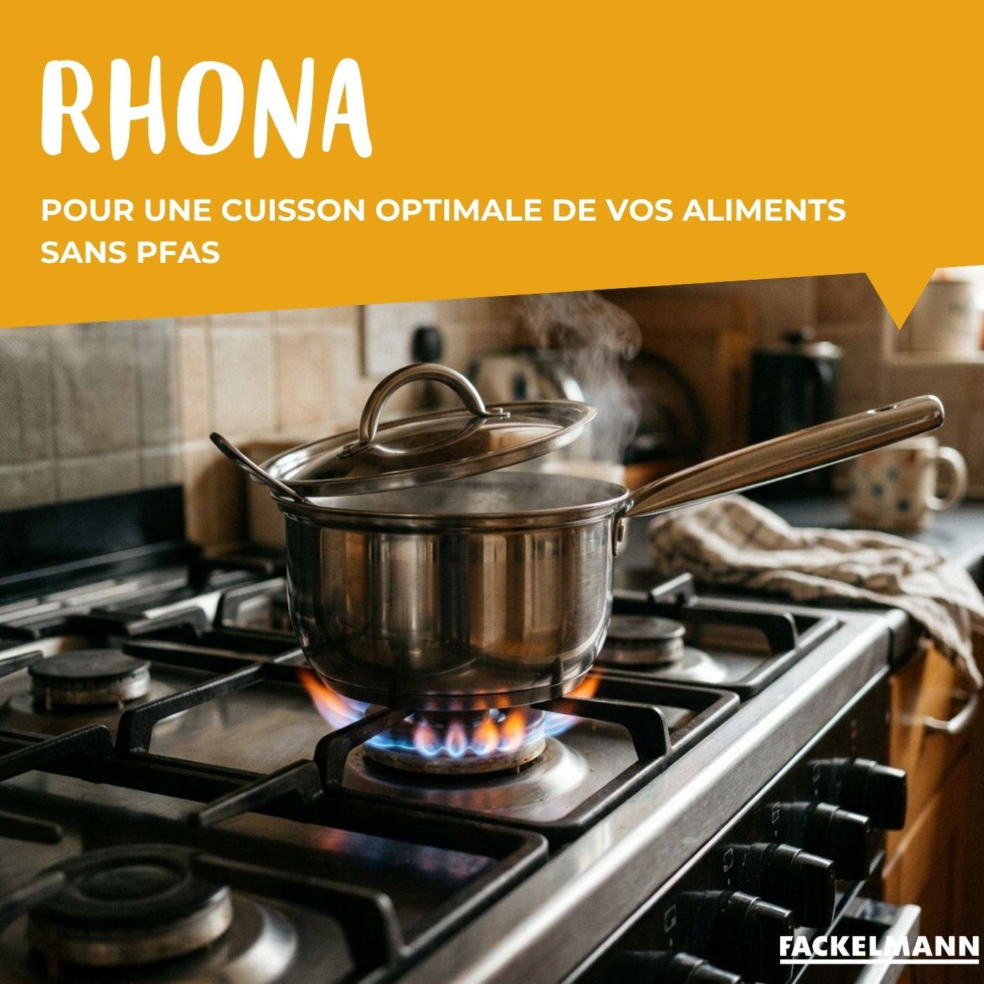 Lot de 3 casseroles en inox 18/20/22 cm et 2 poêles à frire en inox 20/28 cm Fackelmann Rhona - Image 5