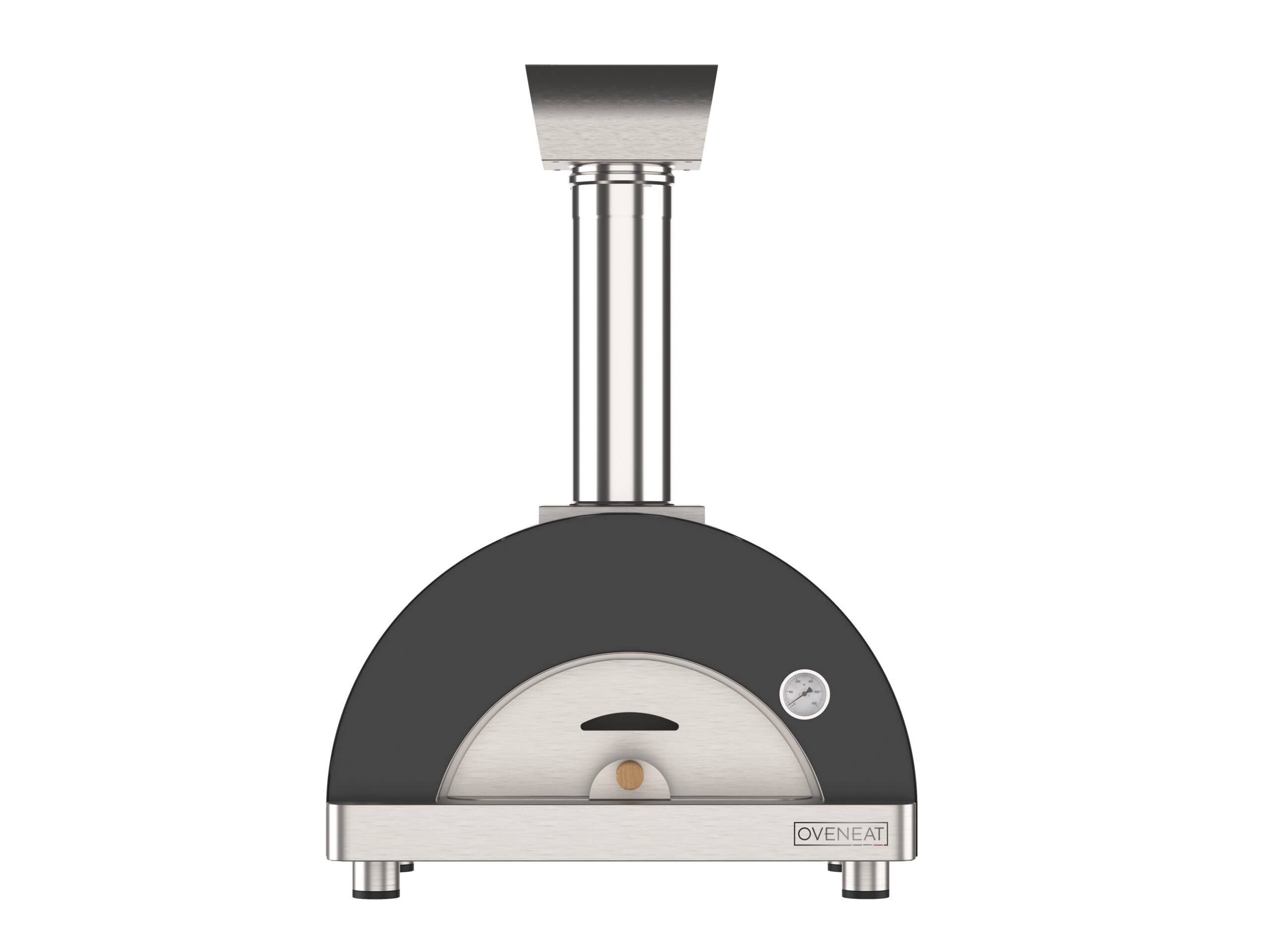 Four pizza bois ALBOR 1 - Gris + Pelle à pizzas - Image 2