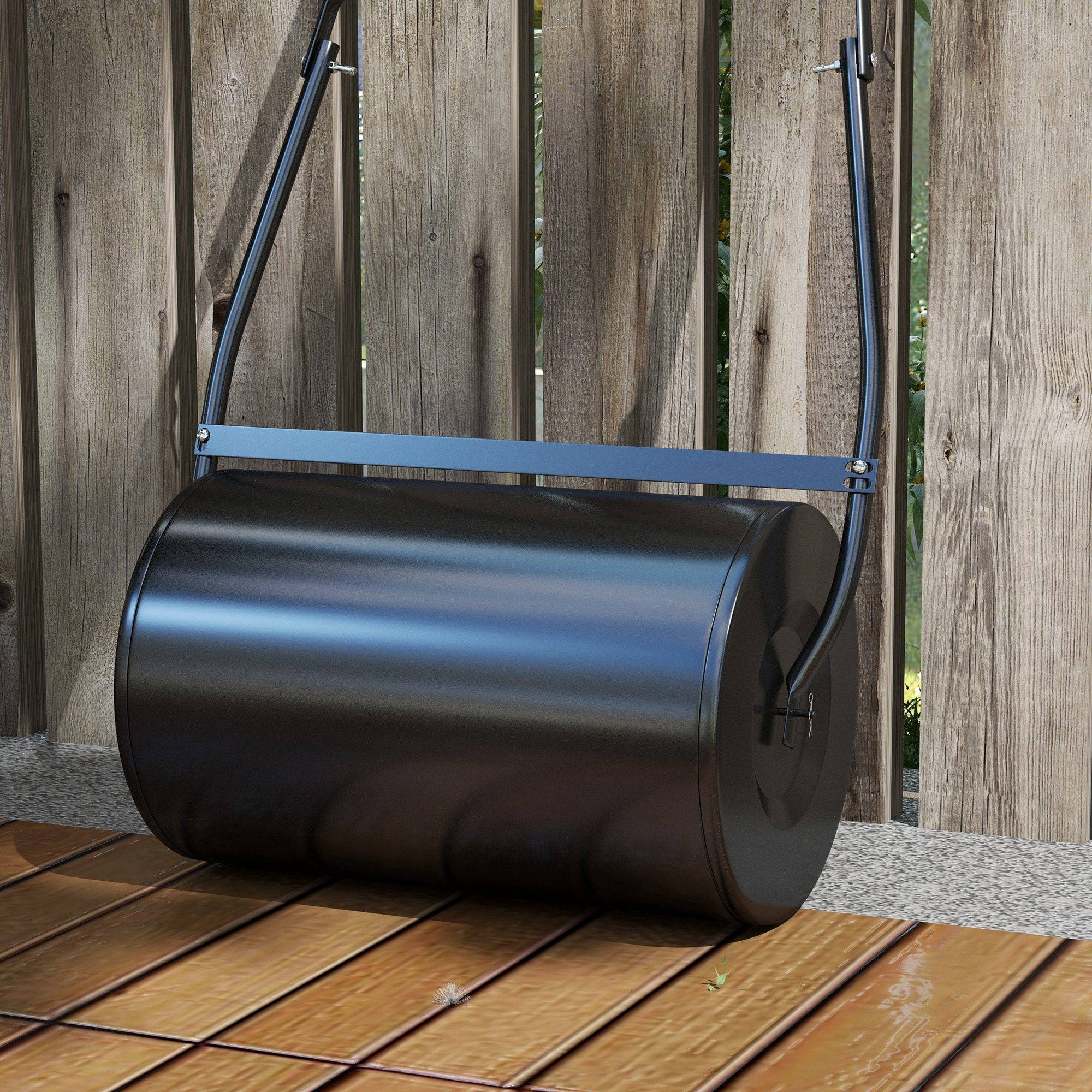 ComfortXL - Rouleau à gazon acier 38 L noir jardin terrain semis remplissage eau ou sable - ComfortXL Outdoor Living - Image 10