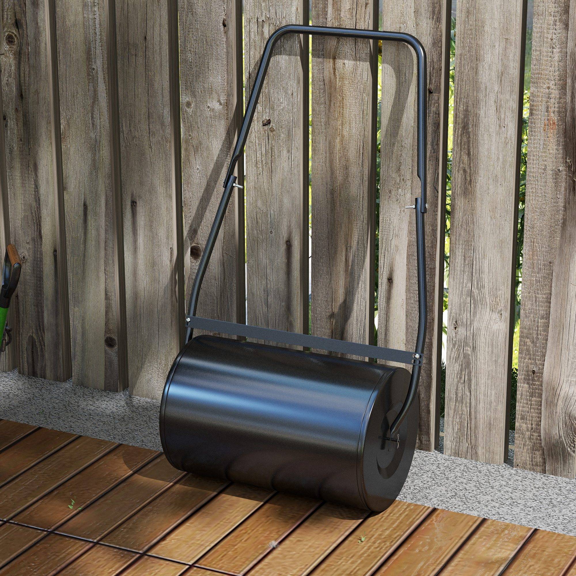 ComfortXL - Rouleau à gazon acier 38 L noir jardin terrain semis remplissage eau ou sable - ComfortXL Outdoor Living - Image 4
