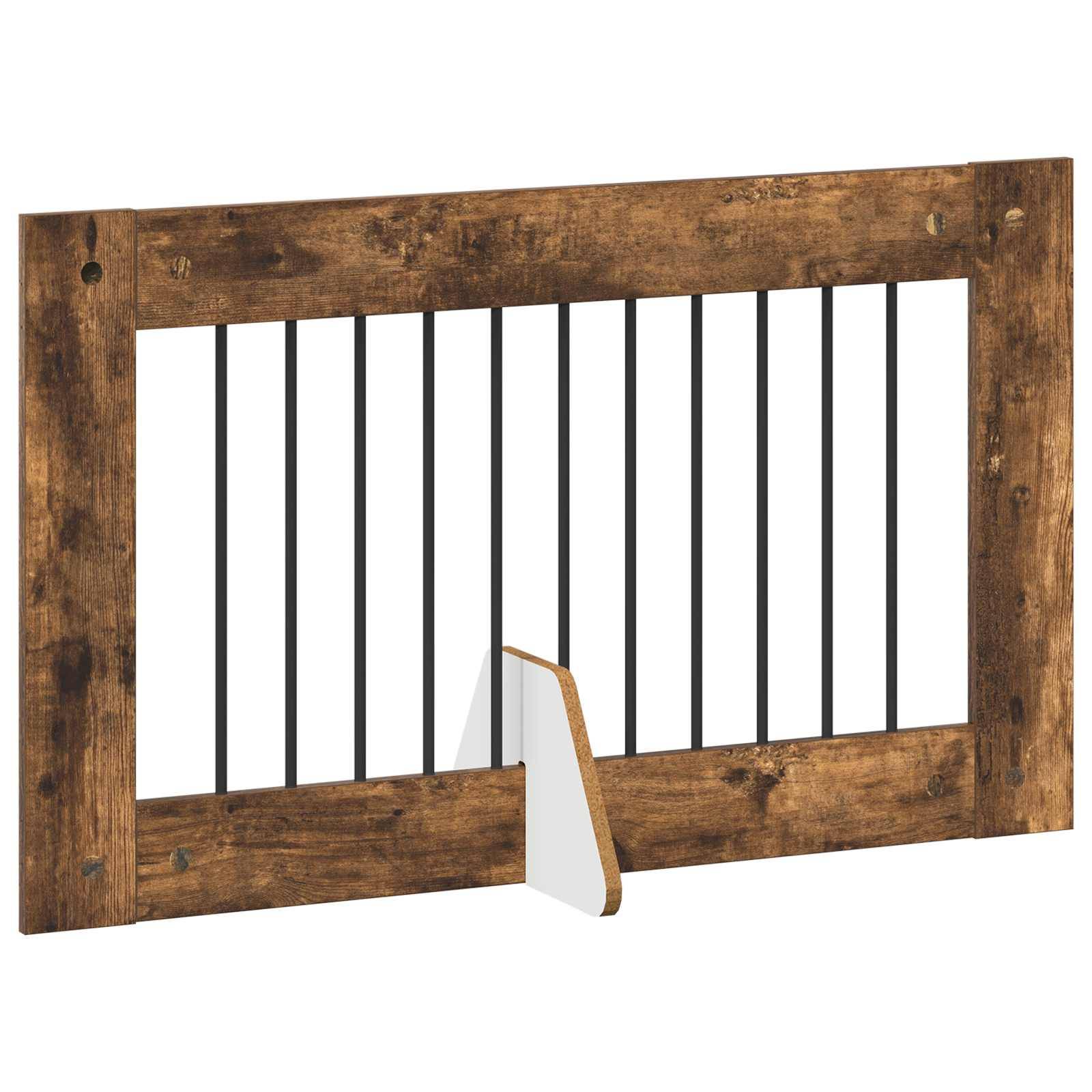 ComfortXL - Barrière de sécurité pour chien bois intérieur pliable 200,5 cm chêne fumé - ComfortXL Outdoor Living - Image 4
