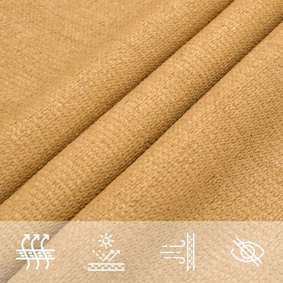 Voile d'ombrage carré PEHD sable 3 x 3 cm - PANGIVO - Image 8
