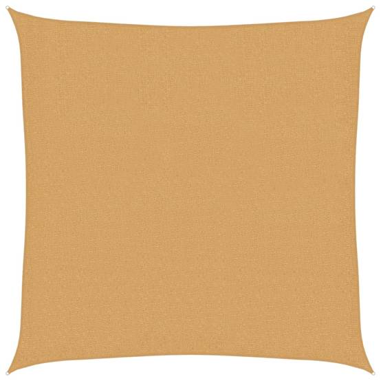 Voile d'ombrage carré PEHD sable 3 x 3 cm - PANGIVO - Image 1