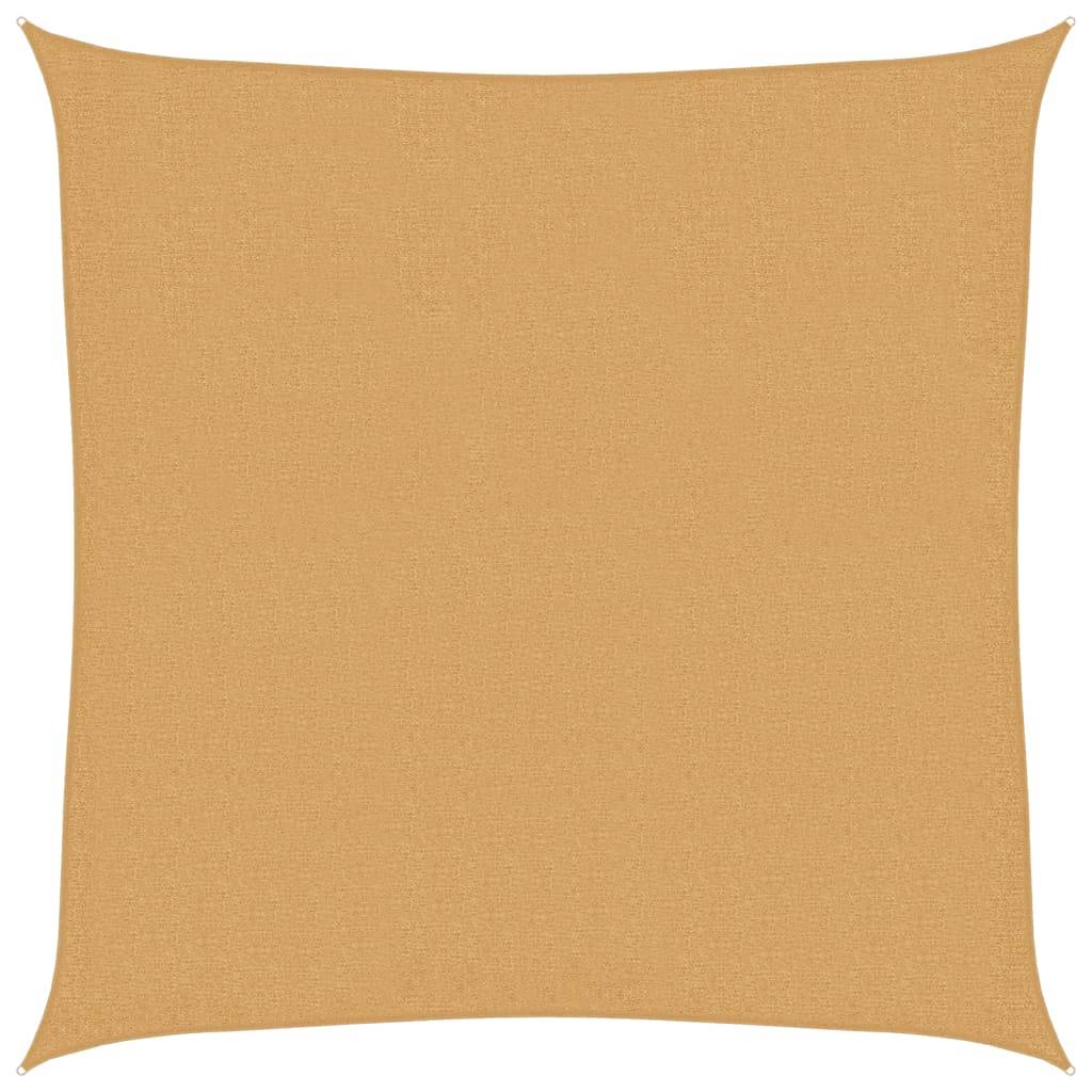Voile d'ombrage carré PEHD sable 3 x 3 cm - PANGIVO - Image 1