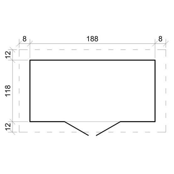 Timbela - Abri de jardin en bois l204xL142xH200 cm / 2.22 m² - Stockage extérieur - Petit abri à outils, Local à vélos - 19 mm d’épaisseur - Timbela M311C - Image 6