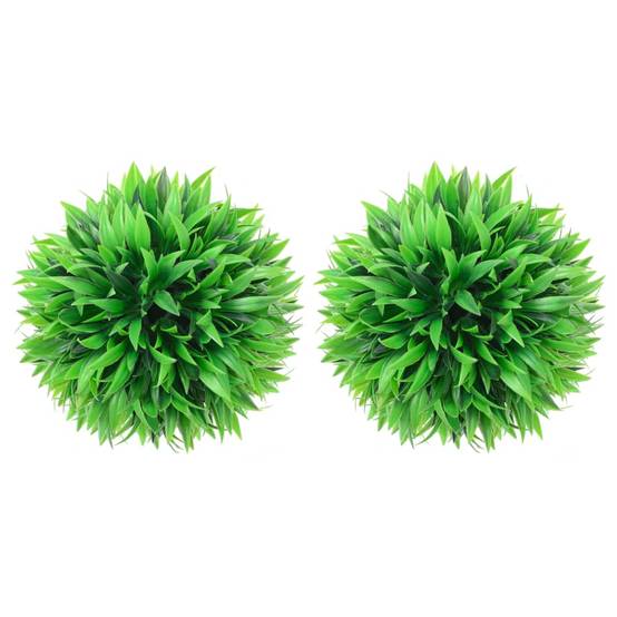 Boules de buis artificielles polyéthylène vert 30 x 30 x 30 cm, poids:0.95kg - PANGIVO - Image 1