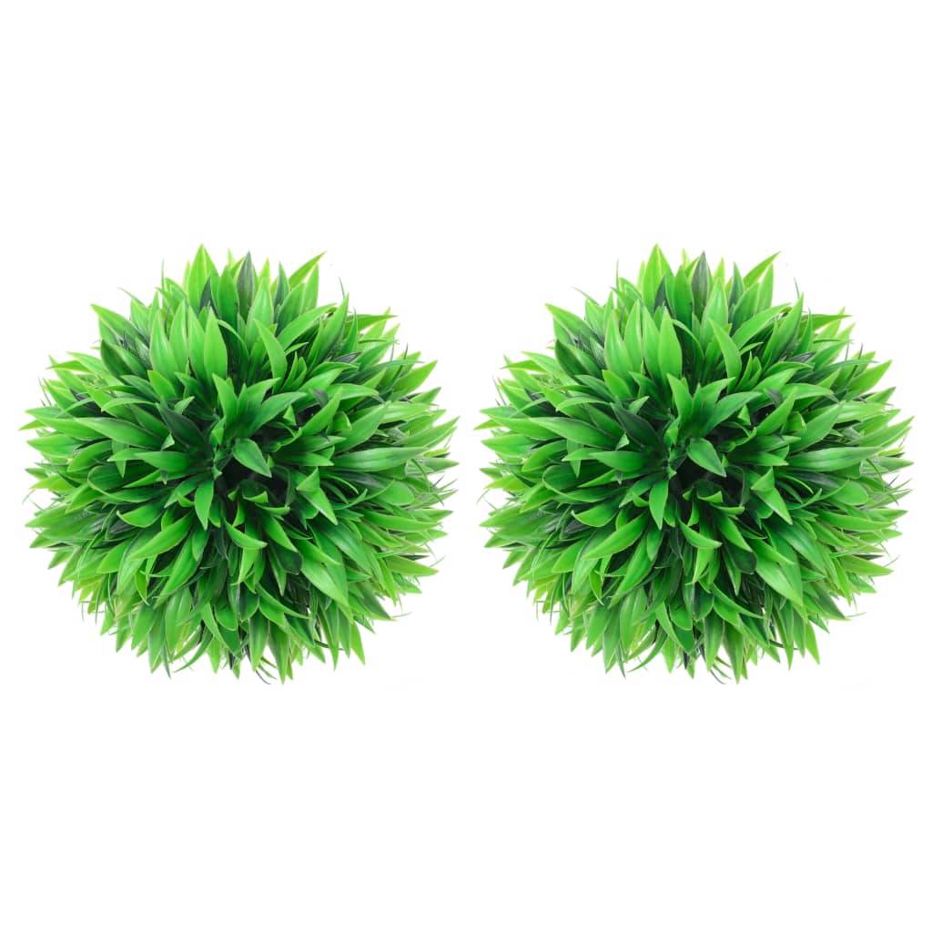 Boules de buis artificielles polyéthylène vert 30 x 30 x 30 cm, poids:0.95kg - PANGIVO - Image 1