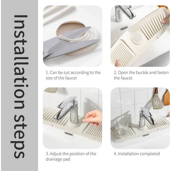 LELE LIFE Lot de 2 protections anti-éclaboussures extensibles pour évier de cuisine et salle de bain, 28 à 50 cm en longueur réglable, 2 façons d' installation (rose LELE LIFE Lot de 2 protections anti-éclaboussures extensibles pour évier de cuisine et salle de bain, 28 à 50 cm en longueur réglable, 2 façons d' installation (rose
