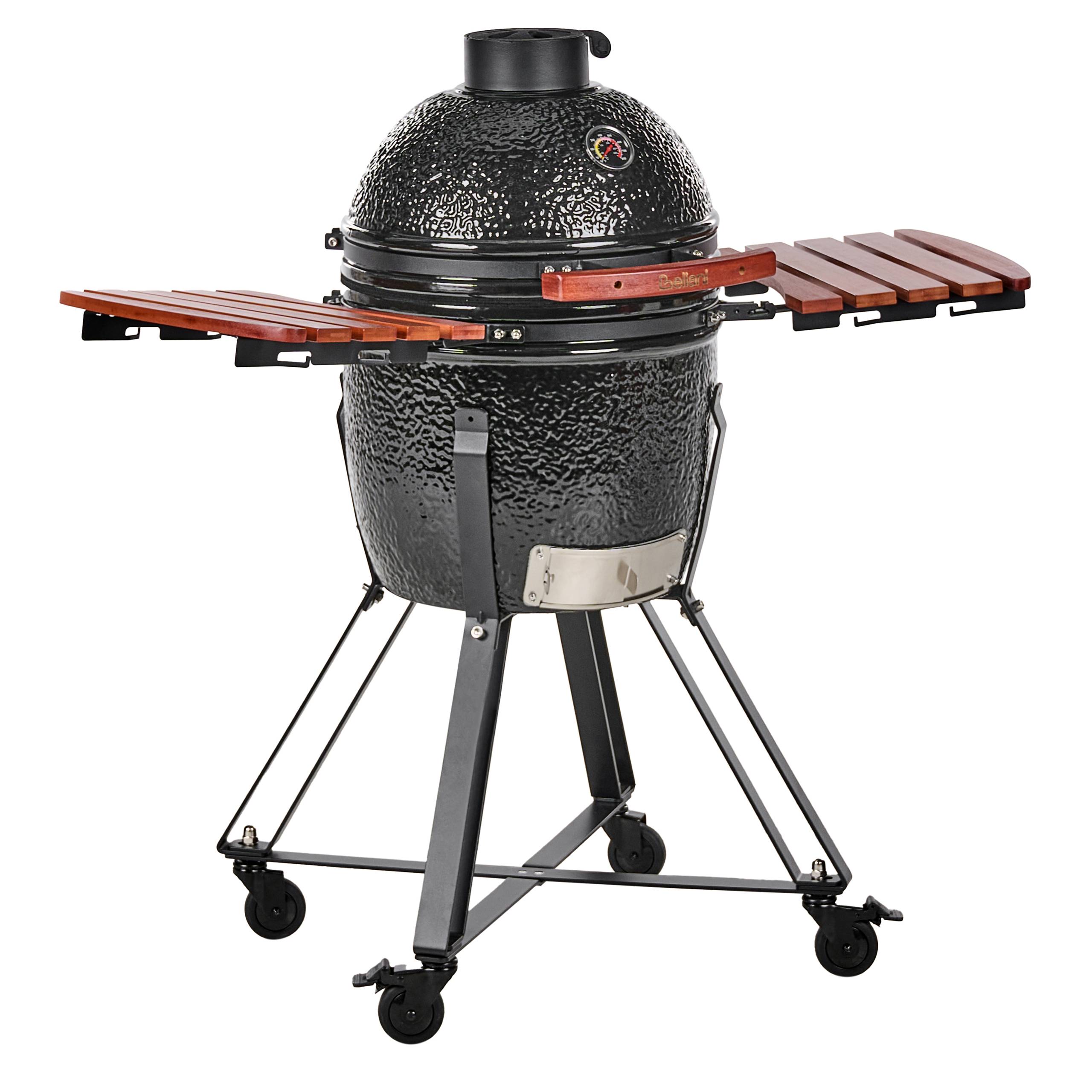Beliani - Gril à charbon de bois Céramique Noir KAMADO - 111x53x112- Beliani - Image 4