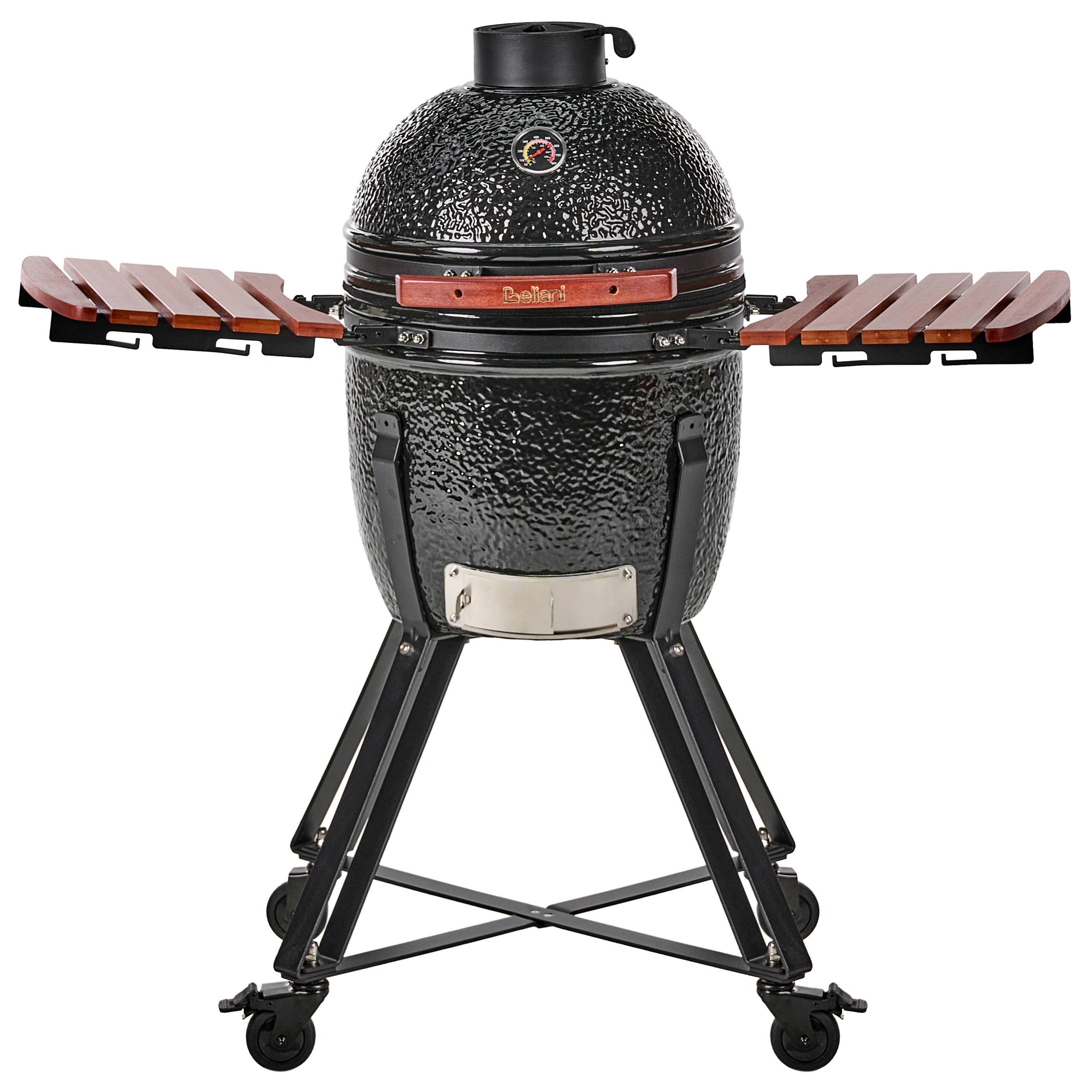 Beliani - Gril à charbon de bois Céramique Noir KAMADO - 111x53x112- Beliani - Image 6
