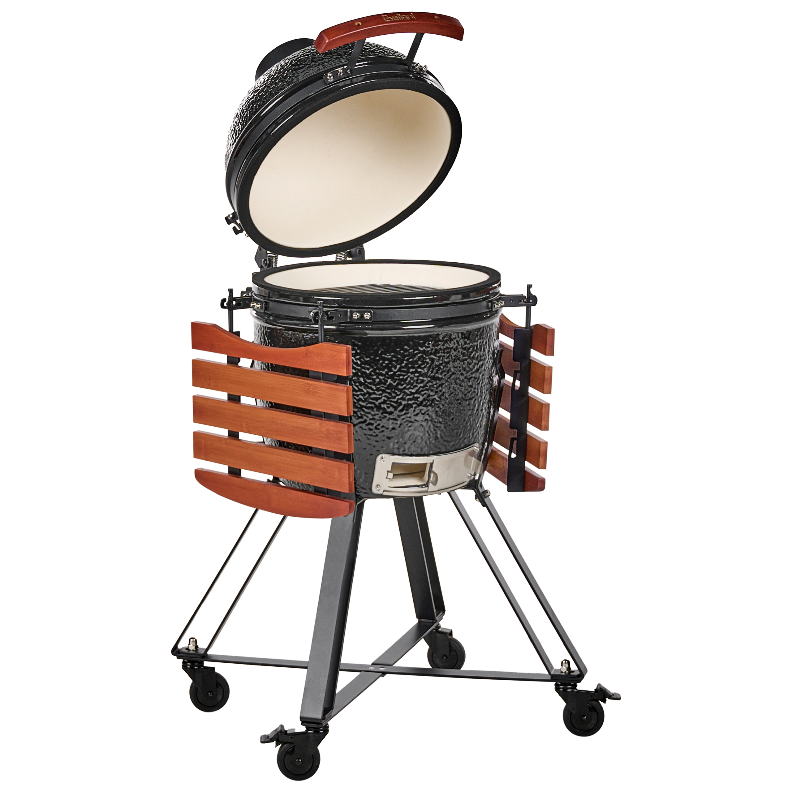 Beliani - Gril à charbon de bois Céramique Noir KAMADO - 111x53x112- Beliani - Image 5