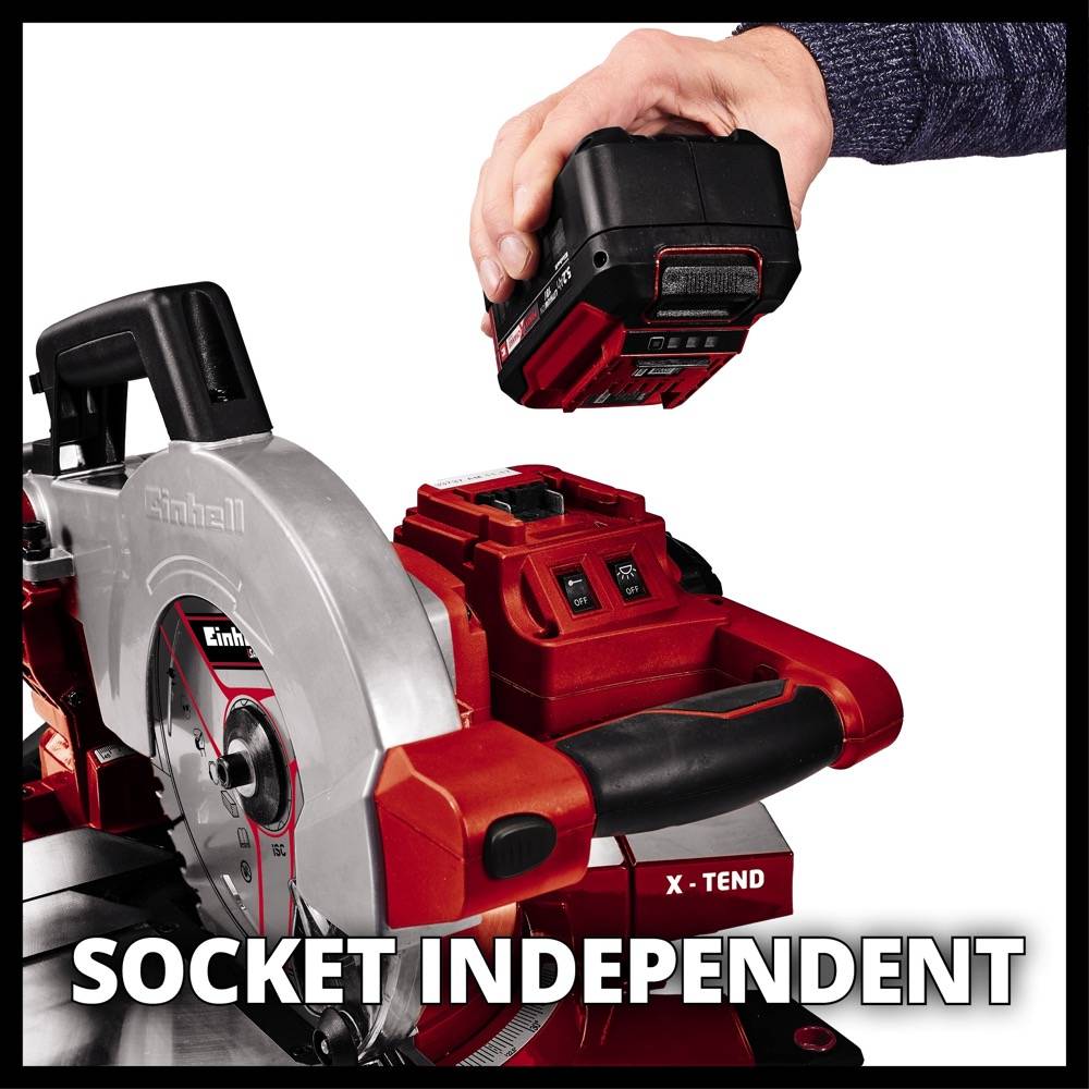 Einhell - Scie à onglet sans fil TE-MS 18/210 Li - Solo (sans batterie ni chargeur) Einhell - Image 4