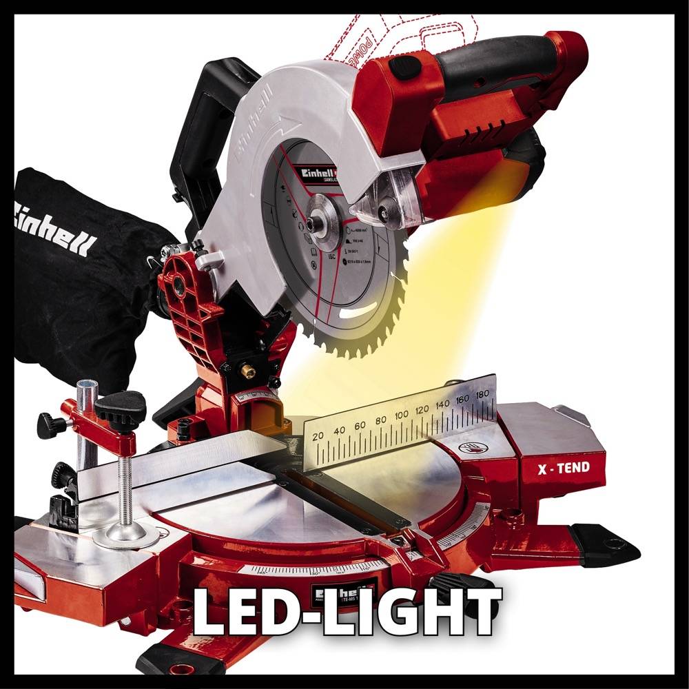 Einhell - Scie à onglet sans fil TE-MS 18/210 Li - Solo (sans batterie ni chargeur) Einhell - Image 8