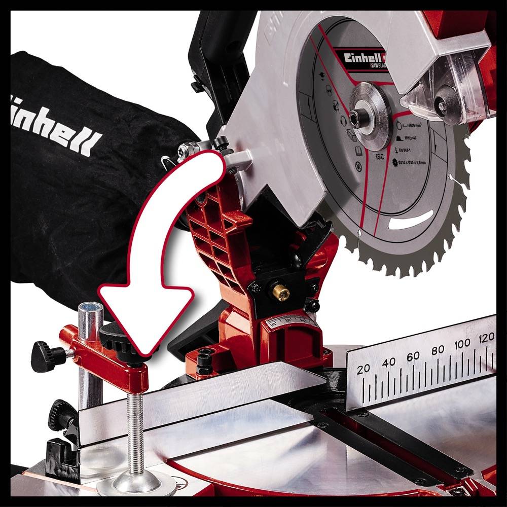 Einhell - Scie à onglet sans fil TE-MS 18/210 Li - Solo (sans batterie ni chargeur) Einhell - Image 6