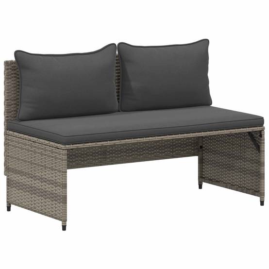 Ensemble de canapés de jardin résine tressée et acier gris 110 x 57 x 73 cm - PANGIVO - Image 4