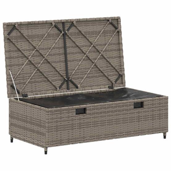 Ensemble de canapés de jardin résine tressée et acier gris 110 x 57 x 73 cm - PANGIVO - Image 7