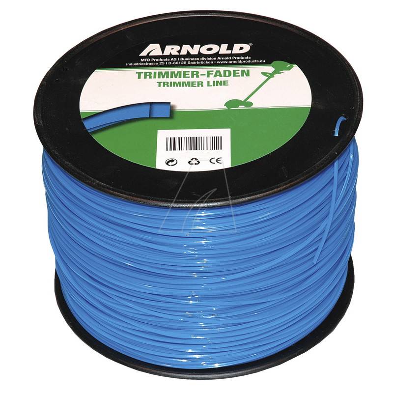 Arnold - Fil de coupe-bordure carré en nylon 3,0 mm × 138 m Arnold