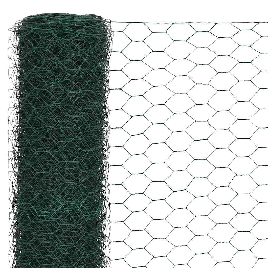 PANGIVO - Grillage Acier PVC Vert 25 x 1.5 m, Poids :8.86kg - PANGIVO - Image 3