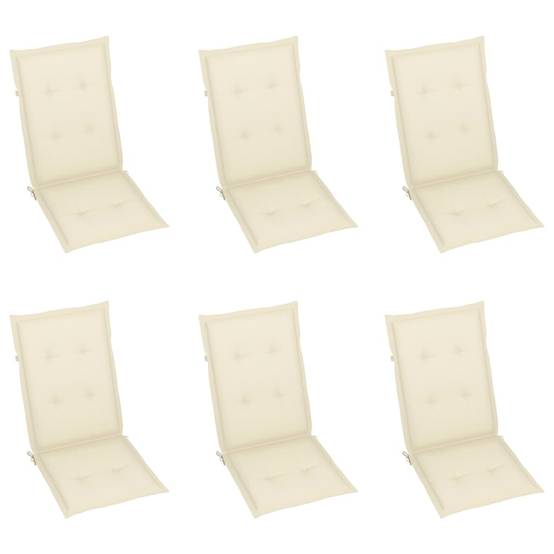 Chaises pliables jardin bois d'acacia crème 57 x 69 x 111 cm - PANGIVO - Image 6